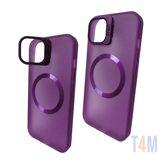 Funda de Protección de Fusión de Silicona para Apple iPhone 12/12 Pro Púrpura